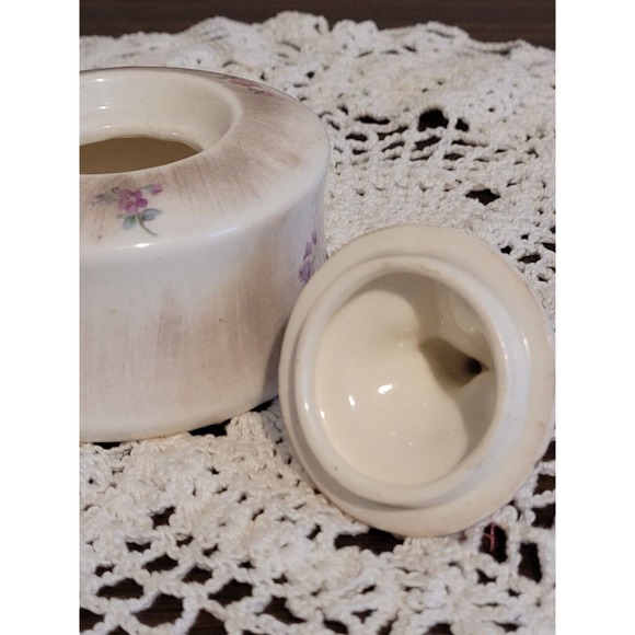 Vintage porcelain inkwell pen holder Bavaria boy and dog - Picture 4 of 9